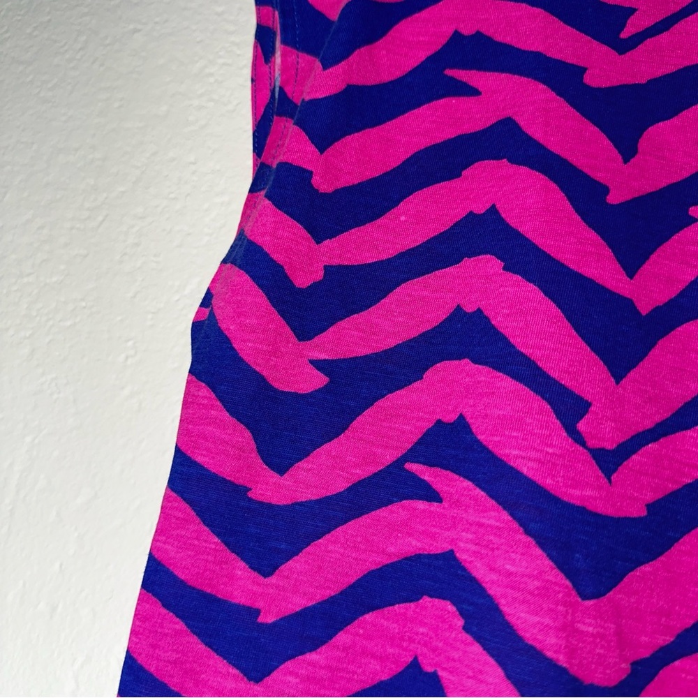 LILLY PULITZER pout pink Get Lucky cap sleeve Robyn t-shirt dress S - Picture 6 of 13